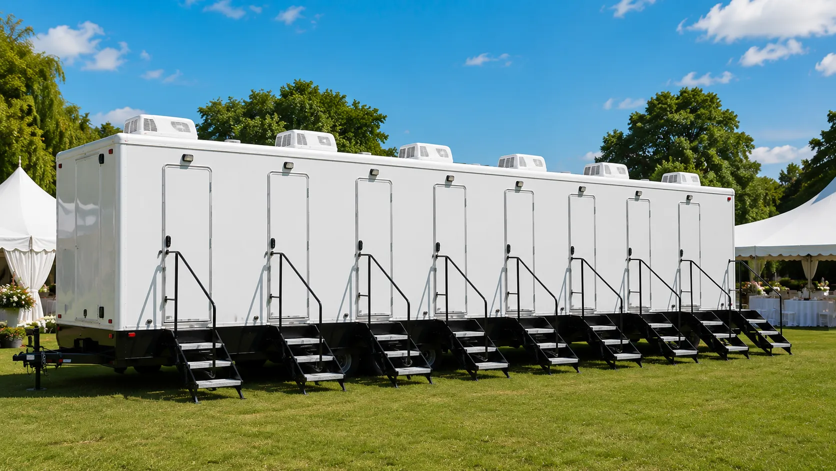 8 Stall Restroom Trailer in Carson, CA
