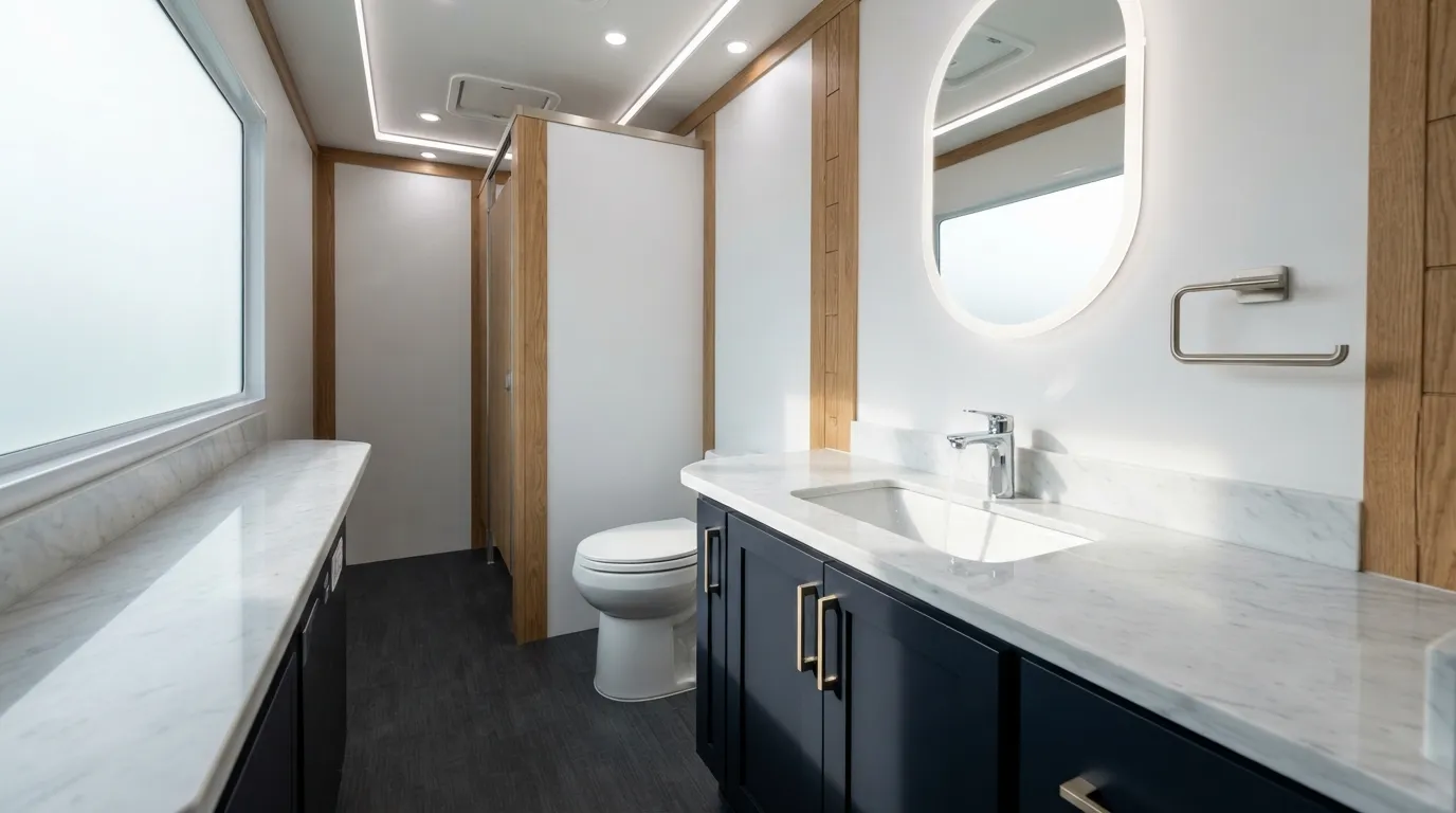 Luxury Restroom Trailer in Carson, CA